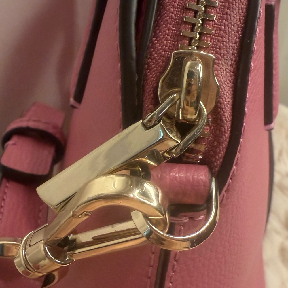 KATE SPADE NEW YORK LEATHER DOME HAND BAG PINK - Picture 13 of 15